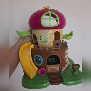 Kids Treehouse Toy - Pink & Yellow